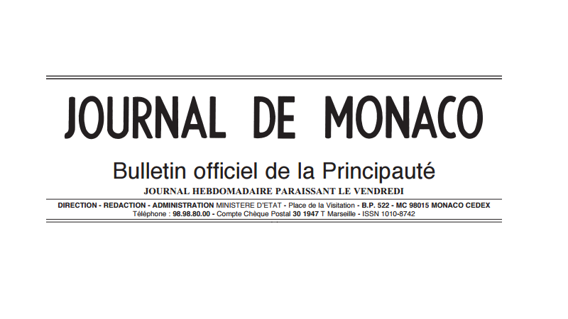 Ordonnance Souveraine pour une nomination sans doute bien méritée
